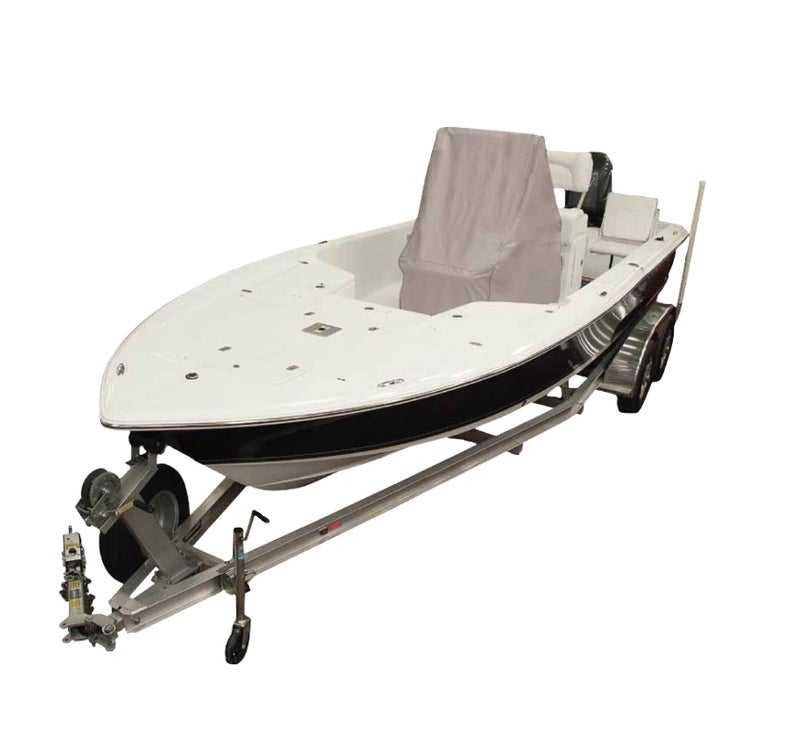 GOODSMANN 600 Denier Center Console Accessory Boat Cover, Silvery Gray, Water Resistant, Weather Protection, Trailerable 9921-0162-31 - Image 1